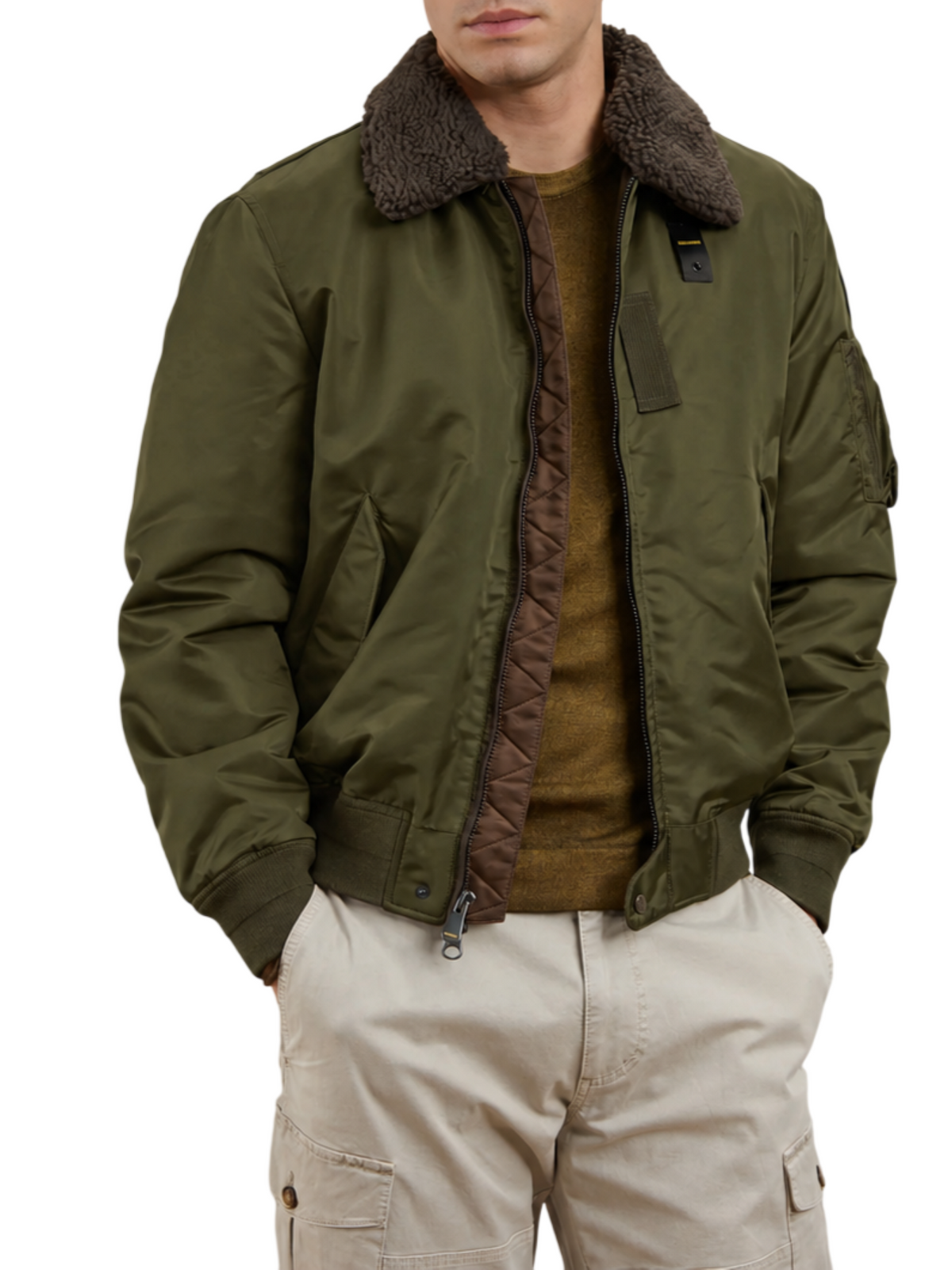 Blauer giubbino imbottito uomo Marshall verde 26WBLUC02241-007280 659 BLAUER