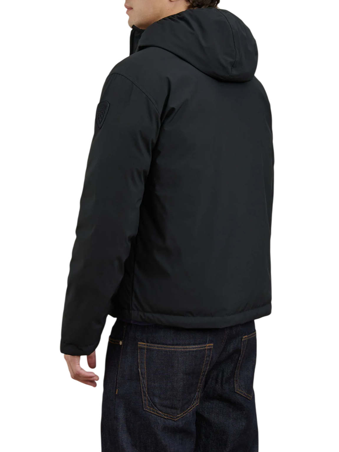 Blauer giubbino imbottito reversibile Ballard uomo con cappuccio nero beige 26WBLUC06063-005480 999 BLAUER