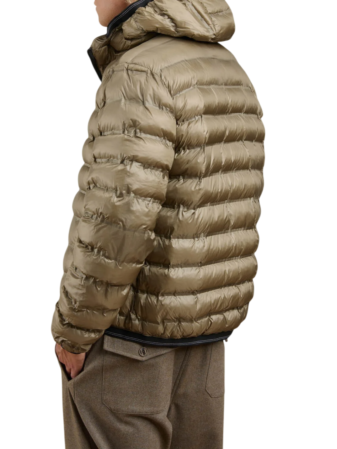 Blauer giubbino imbottito reversibile uomo Donald con cappuccio nero beige 26WBLUC06311-007110 999FA BLAUER