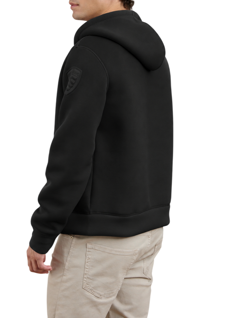 Blauer felpa con zip e cappuccio uomo Colby nero 26WBLUF02394-007707 999 BLAUER