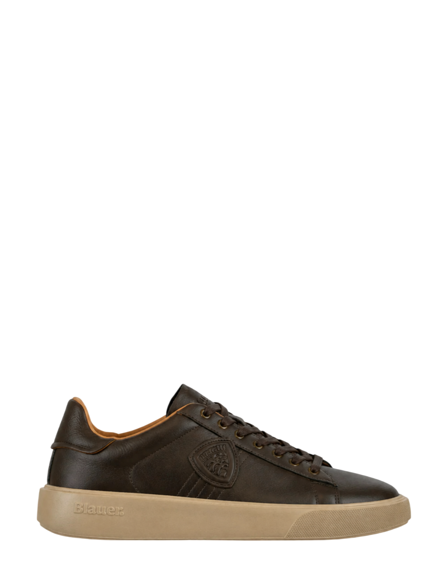 Blauer sneakers uomo Buck in ecopelle marrone F6BUCK13NUB BROWN BLAUER