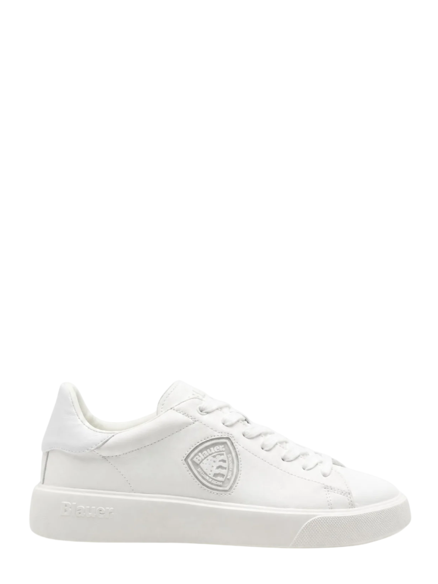 Blauer sneakers uomo Buck in pelle bianco F6BUCK14LEA WHITE BLAUER