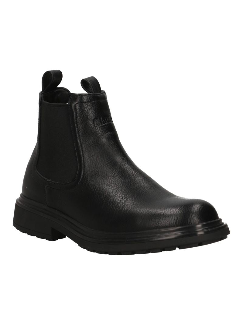 Blauer stivaletti Grady uomo in ecopelle con logo nero F6GRADY01SIT BLACK BLAUER