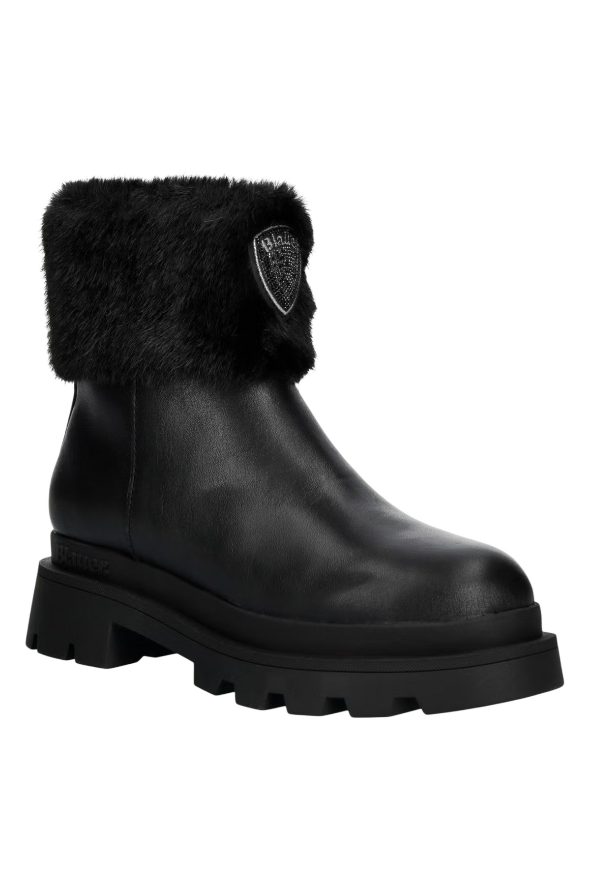 Blauer stivaletti donna Kimmel in pelle con ecopelliccia nero F6KIMMEL10NAP BLACK BLAUER