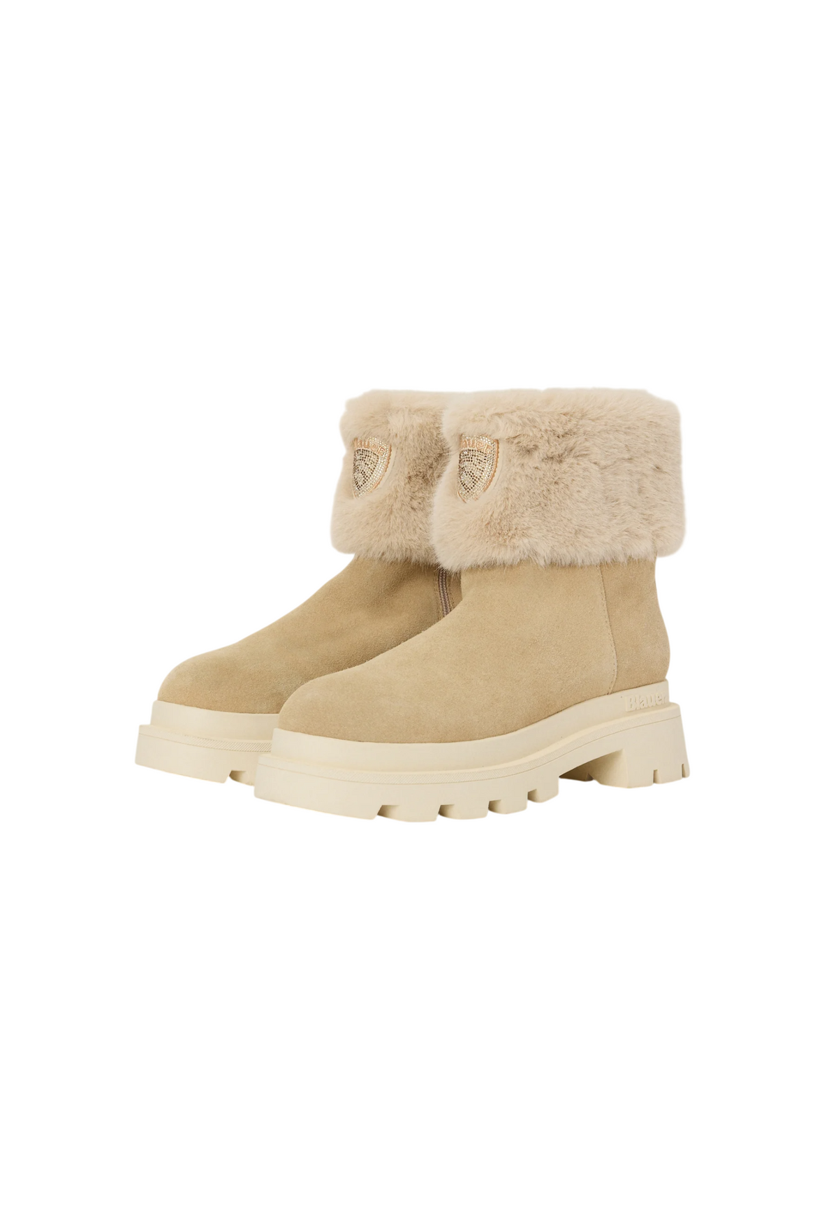 Blauer stivali donna Kimmel in suede con ecopelliccia beige F6KIMMEL10SUE BEIGE BLAUER