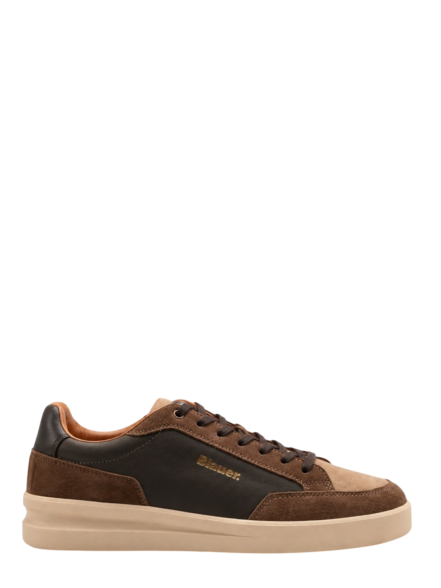 Blauer sneakers uomo Kyoto in suede ed ecopelle marrone F6KYOTO01LES BROWN-COGNAC BLAUER