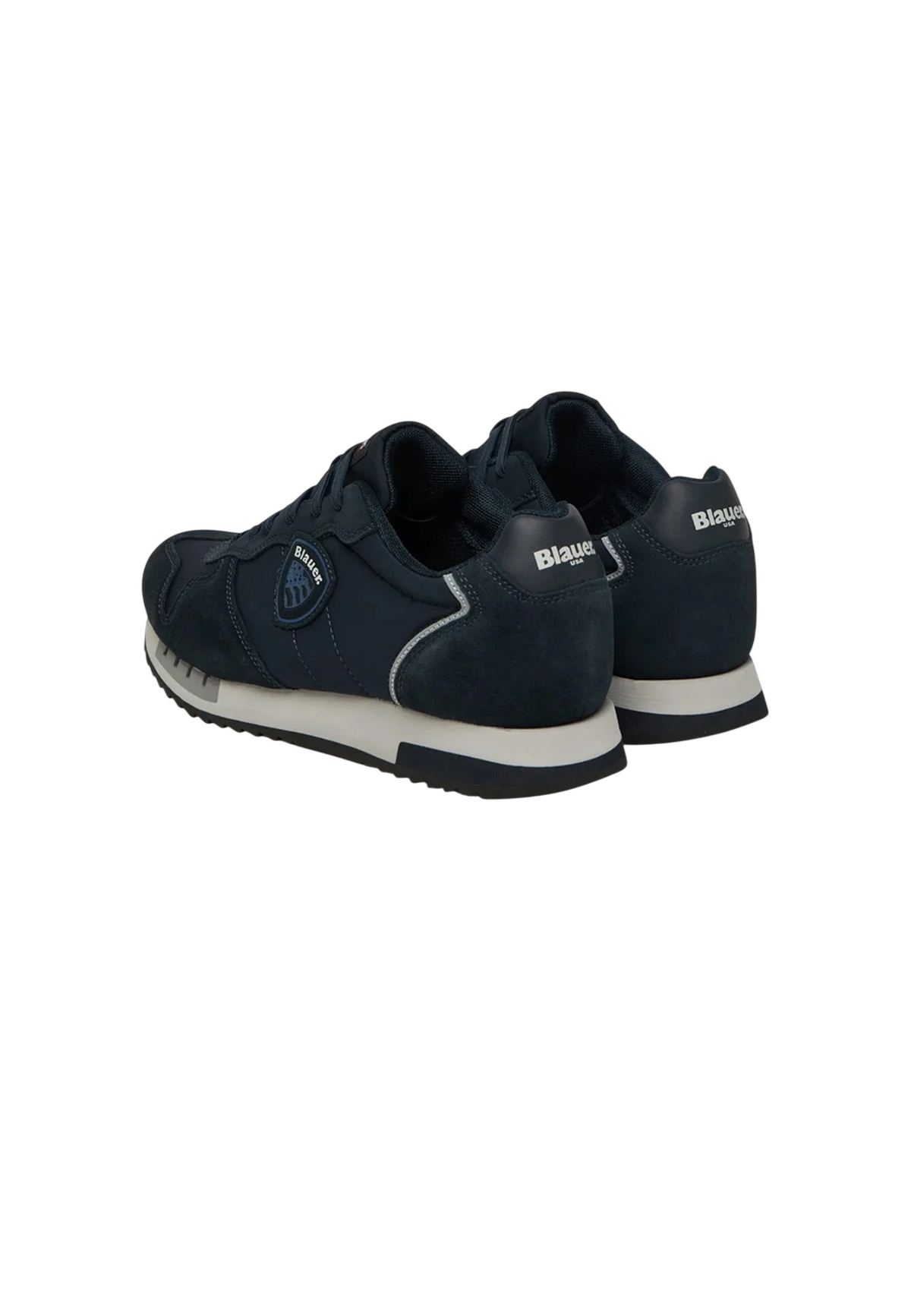 Blauer sneakers uomo Queens in suede e tessuto blu F6QUEENS05MES NAVY BLAUER