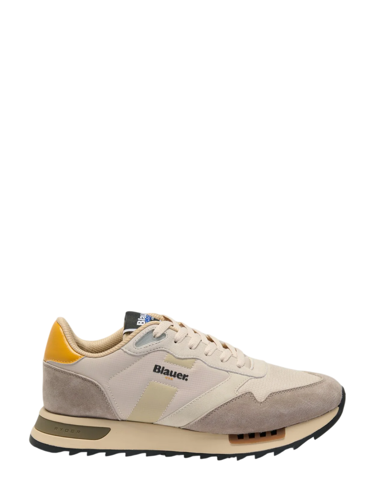 Blauer sneakers uomo Ryder colorblock tortora giallo F6RYDER01 TAUPE-YELLOW BLAUER