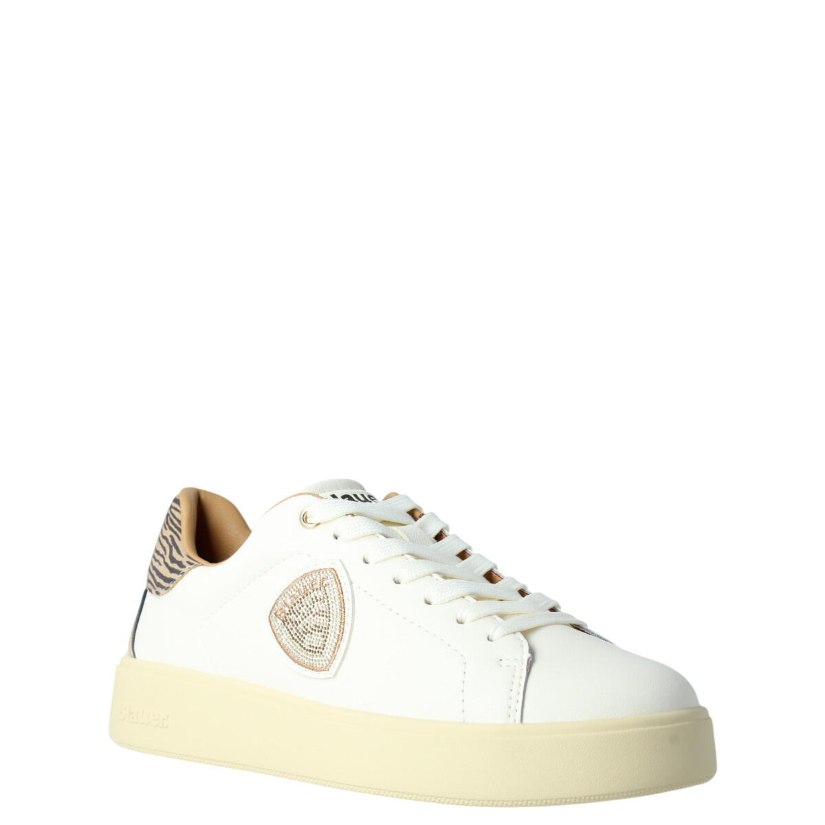 Blauer sneakers donna Victory Zebra con strass bianco F6VICTORY01ZEB CREAM ZEBRA BLAUER