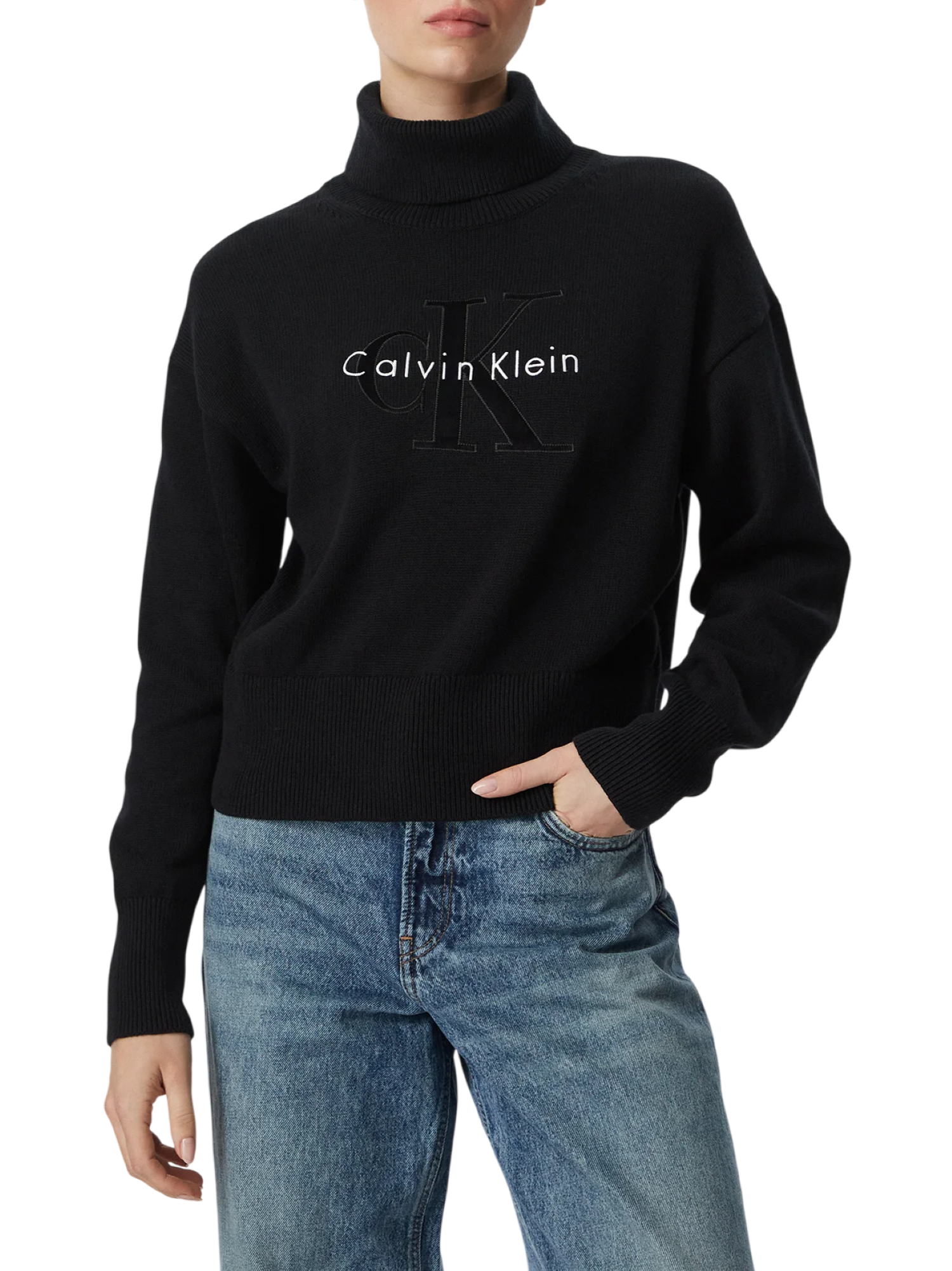 dolcevita ls logo tneck pullover LV047H329G UB1 Calvin Klein