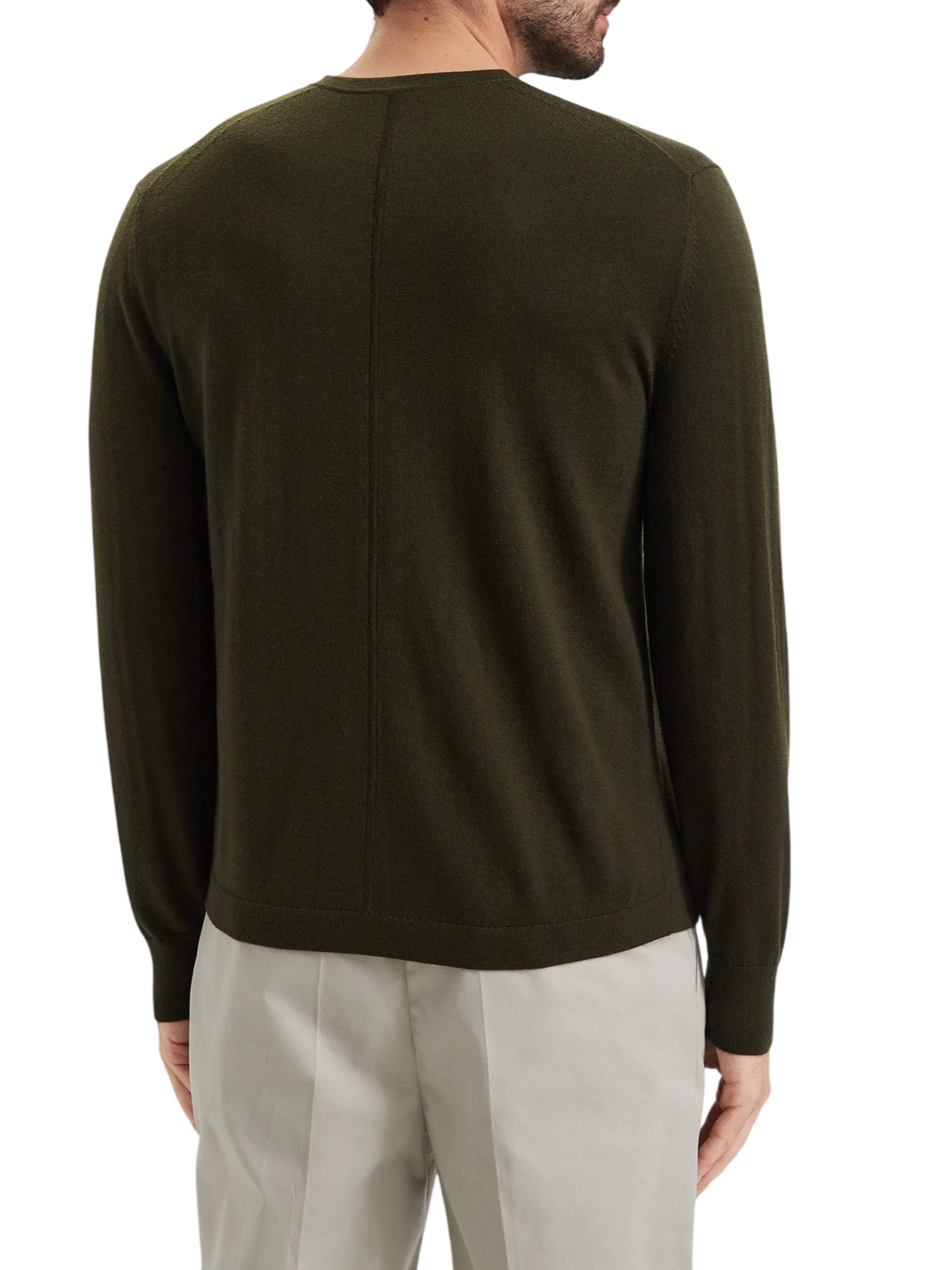 Calvin Klein maglia uomo in lana Merinos verde LV04LB305G LI1 Calvin Klein