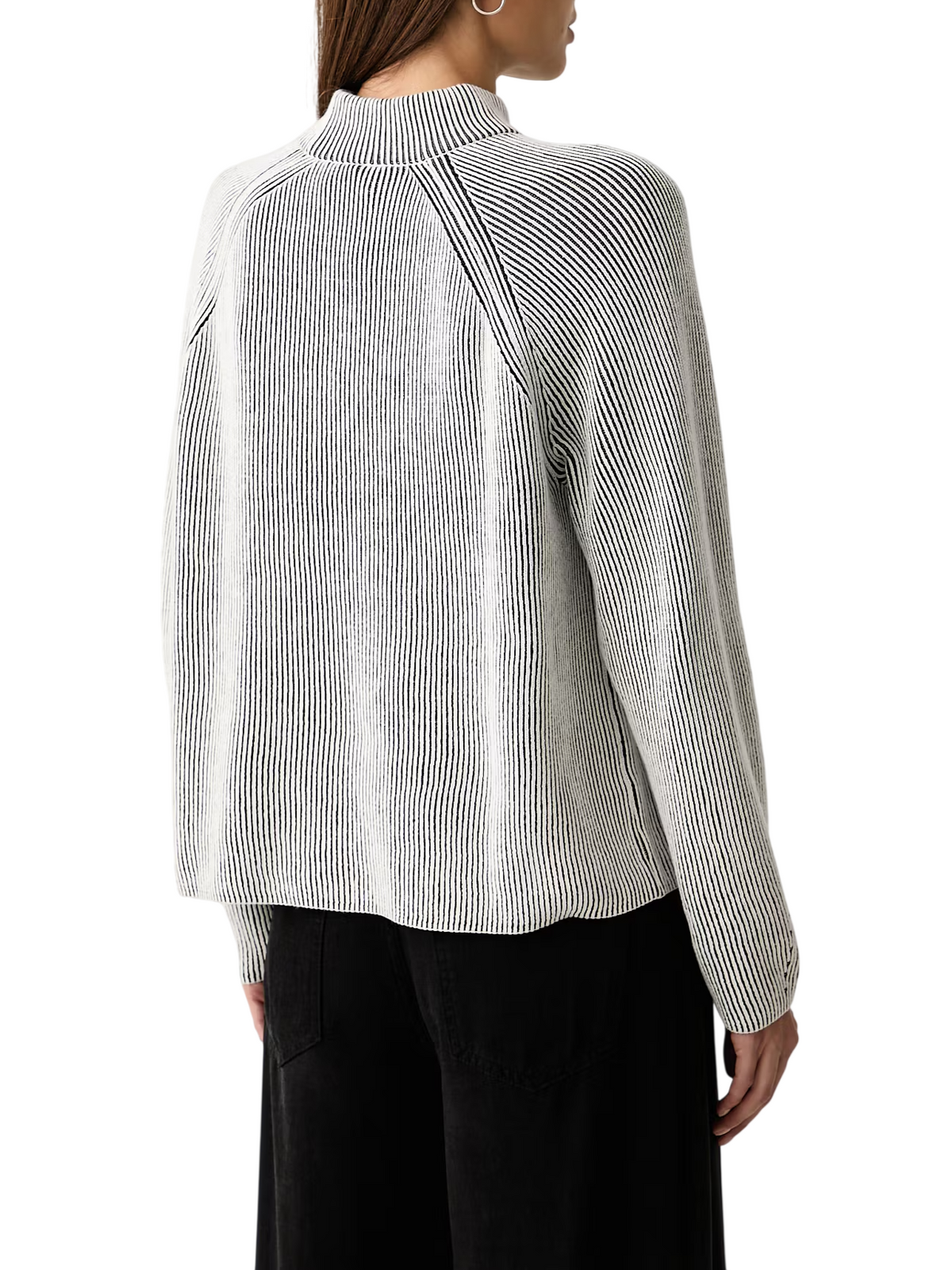 Calvin Klein Jeans maglia lupetto donna bicolor con logo nero bianco LV047H317G UB1 Calvin Klein Jeans
