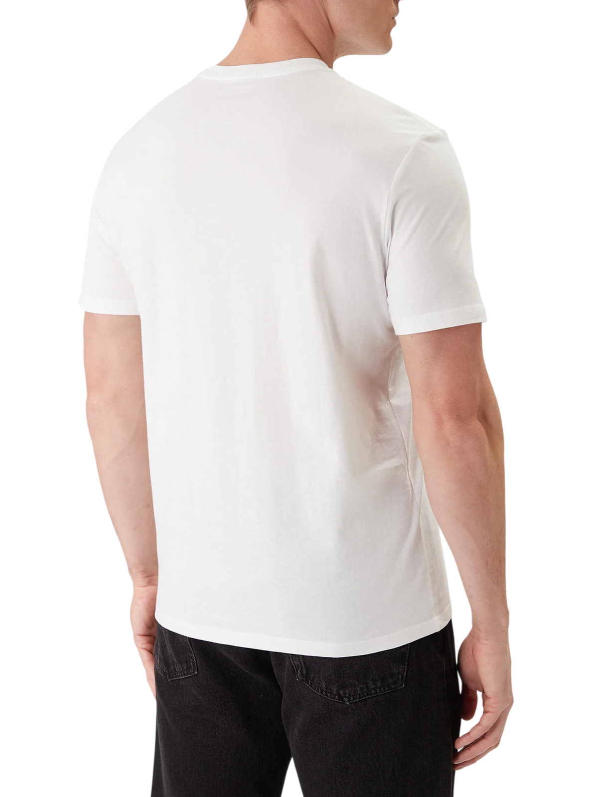 Calvin Klein Jeans T-shirt manica corta con logo uomo bianco LV04RB866G YAF Calvin Klein Jeans