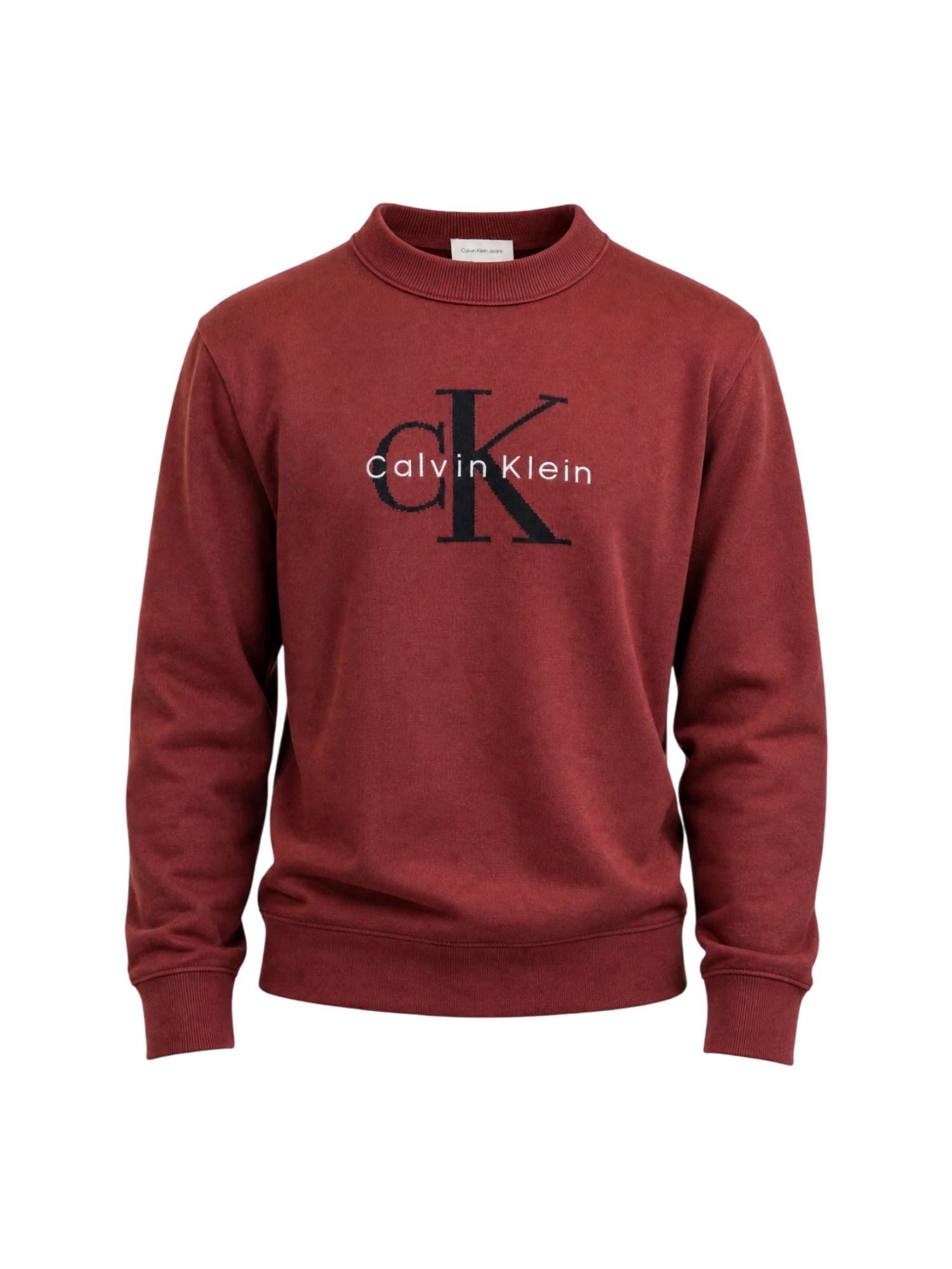 Calvin Klein Jeans maglia uomo con logo jacquard ruggine LV04RH320G 2EC Calvin Klein Jeans