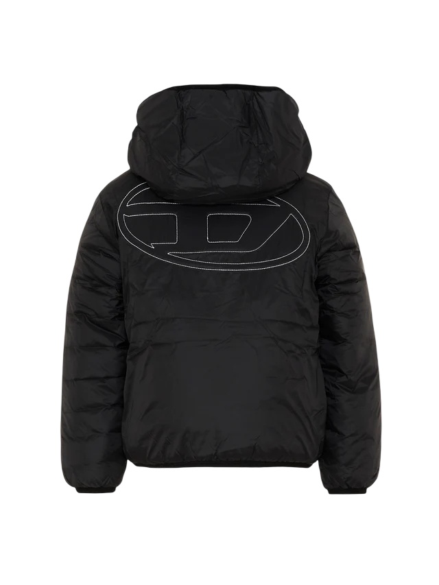 Diesel piumino unisex bambino con cappuccio nero J02884-KXBVE K900 DIESEL