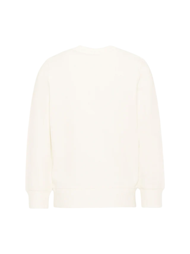 Diesel felpa unisex bambino logo flock panna J02973-KYAVF K141 DIESEL