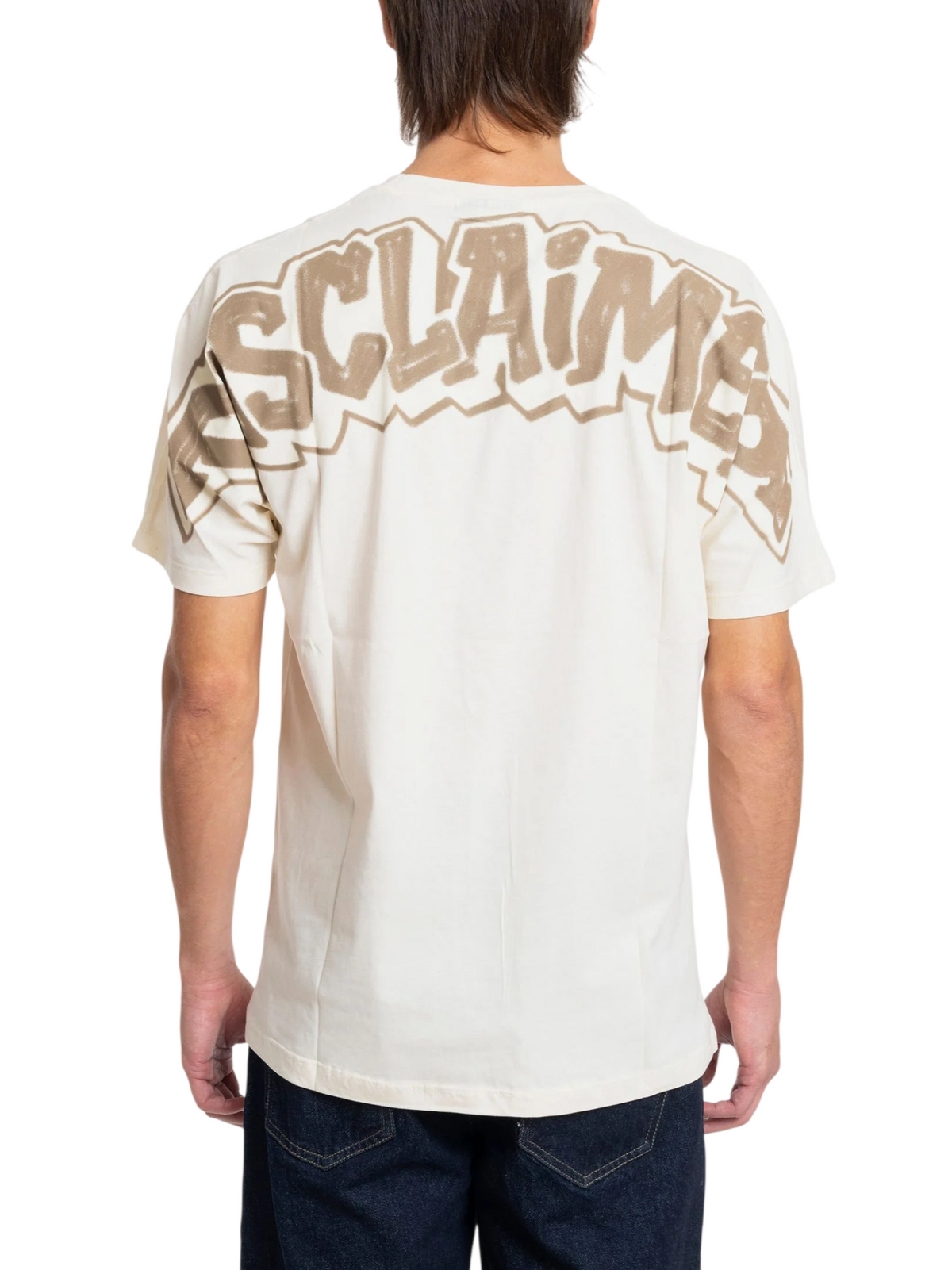 maglia uomo in jersey 55713 LATTE DISCLAIMER