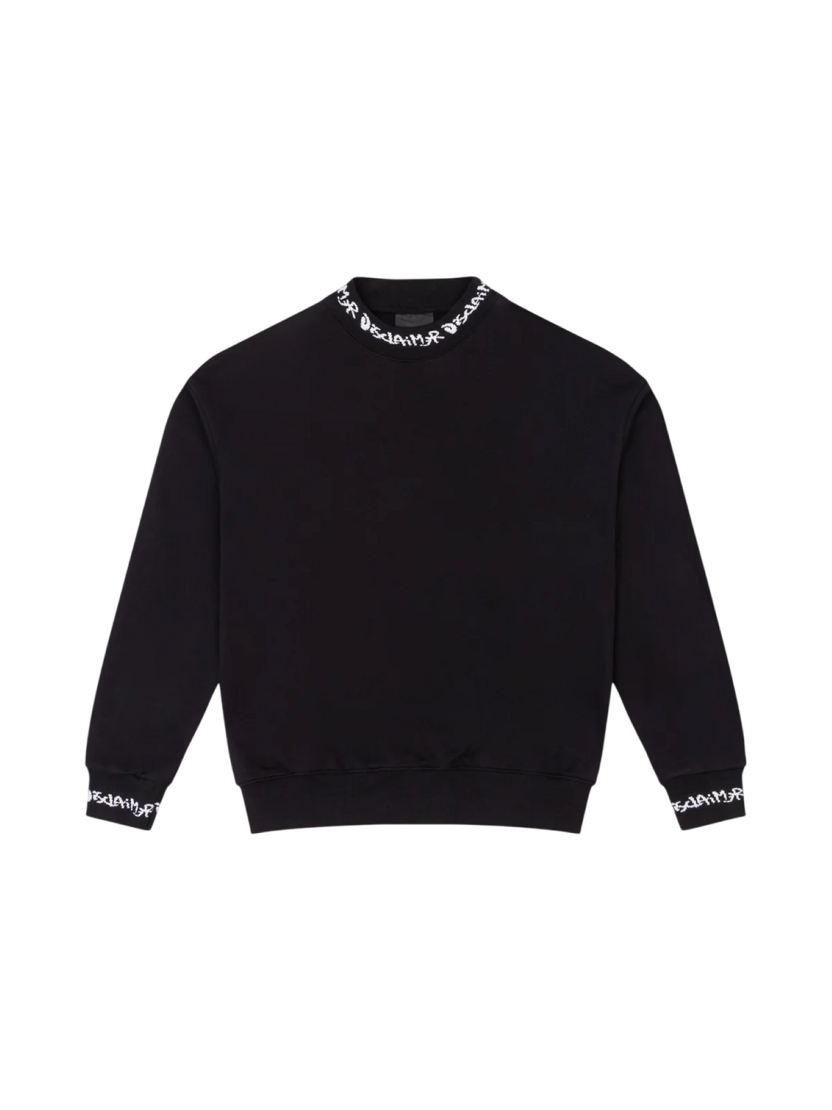 Disclaimer felpa uomo con logo jacquard nero 55798 NERO DISCLAIMER