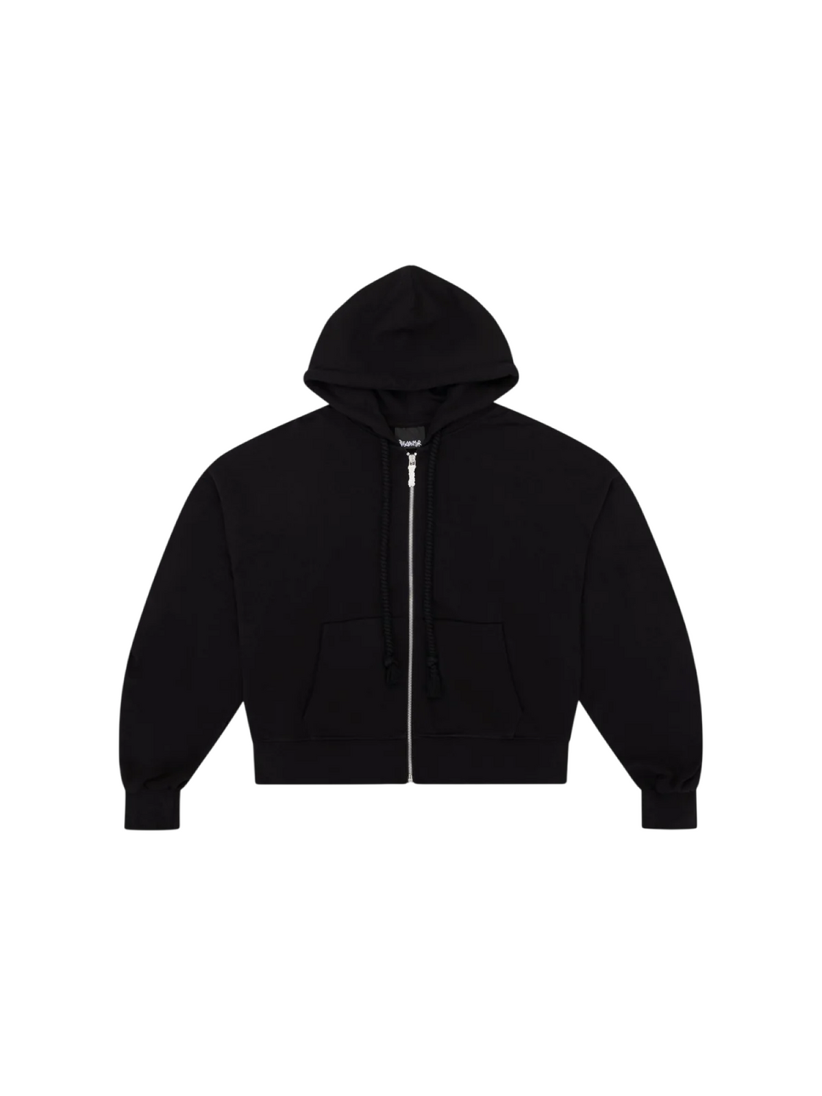 Disclaimer felpa con cappuccio e zip donna logo sherpa nero 55924 NERO DISCLAIMER