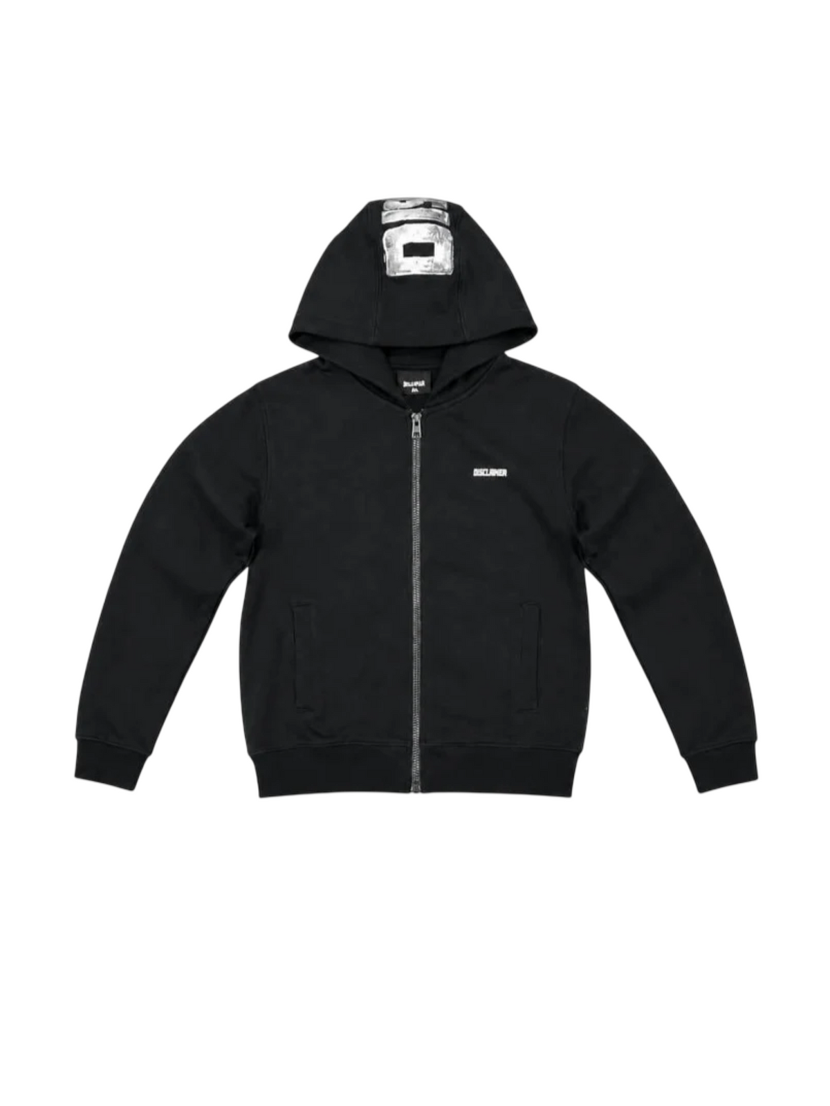 felpa bimbo con zip e cappuccio 59104 NERO DISCLAIMER