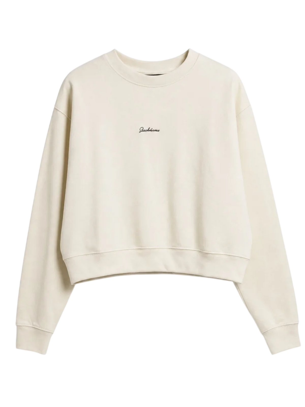 felpa crop bimba girocollo 59221 LATTE DISCLAIMER