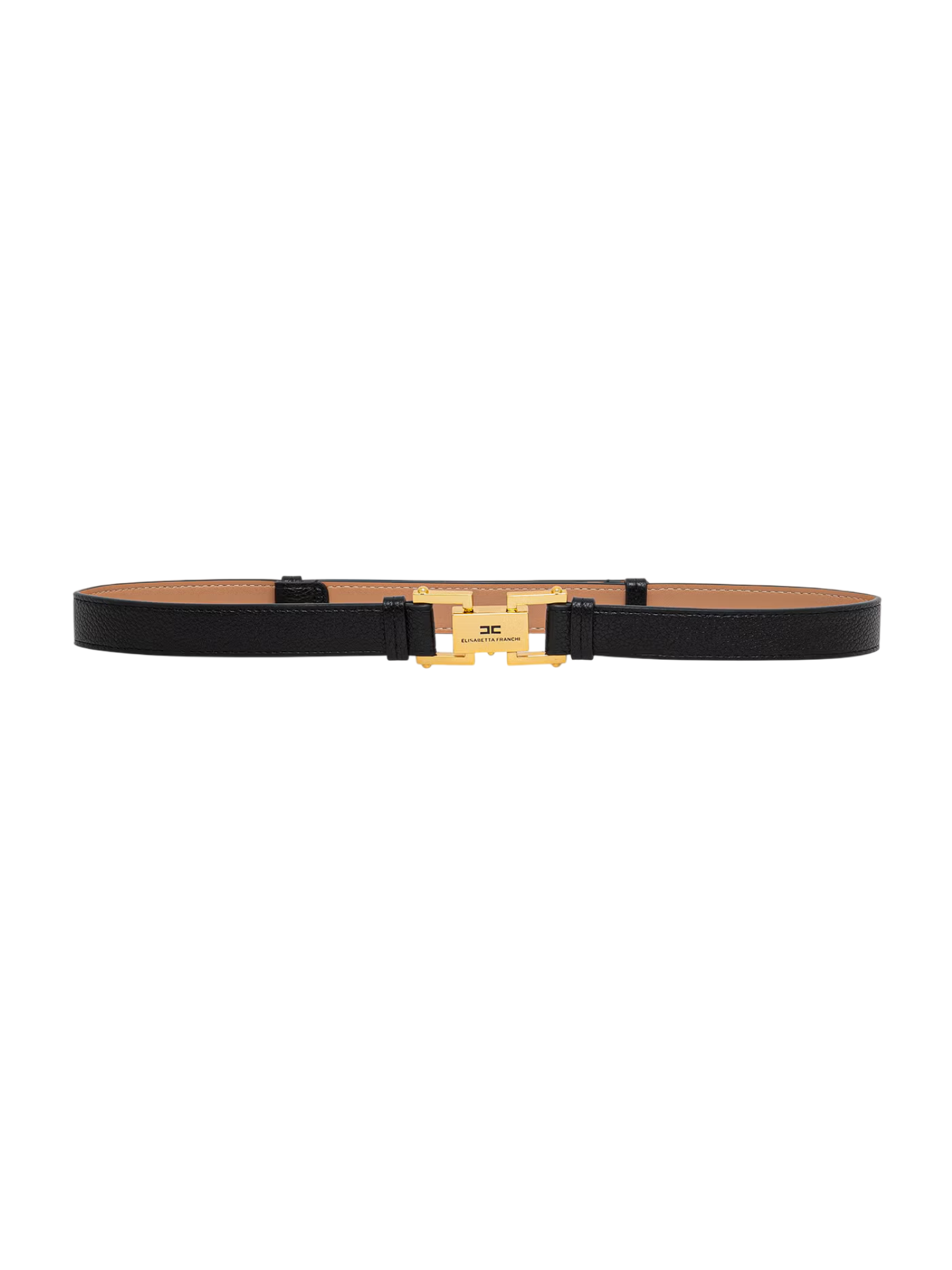 Elisabetta Franchi cintura donna in ecopelle martellata h2 nero CT35S66 110 ELISABETTA FRANCHI
