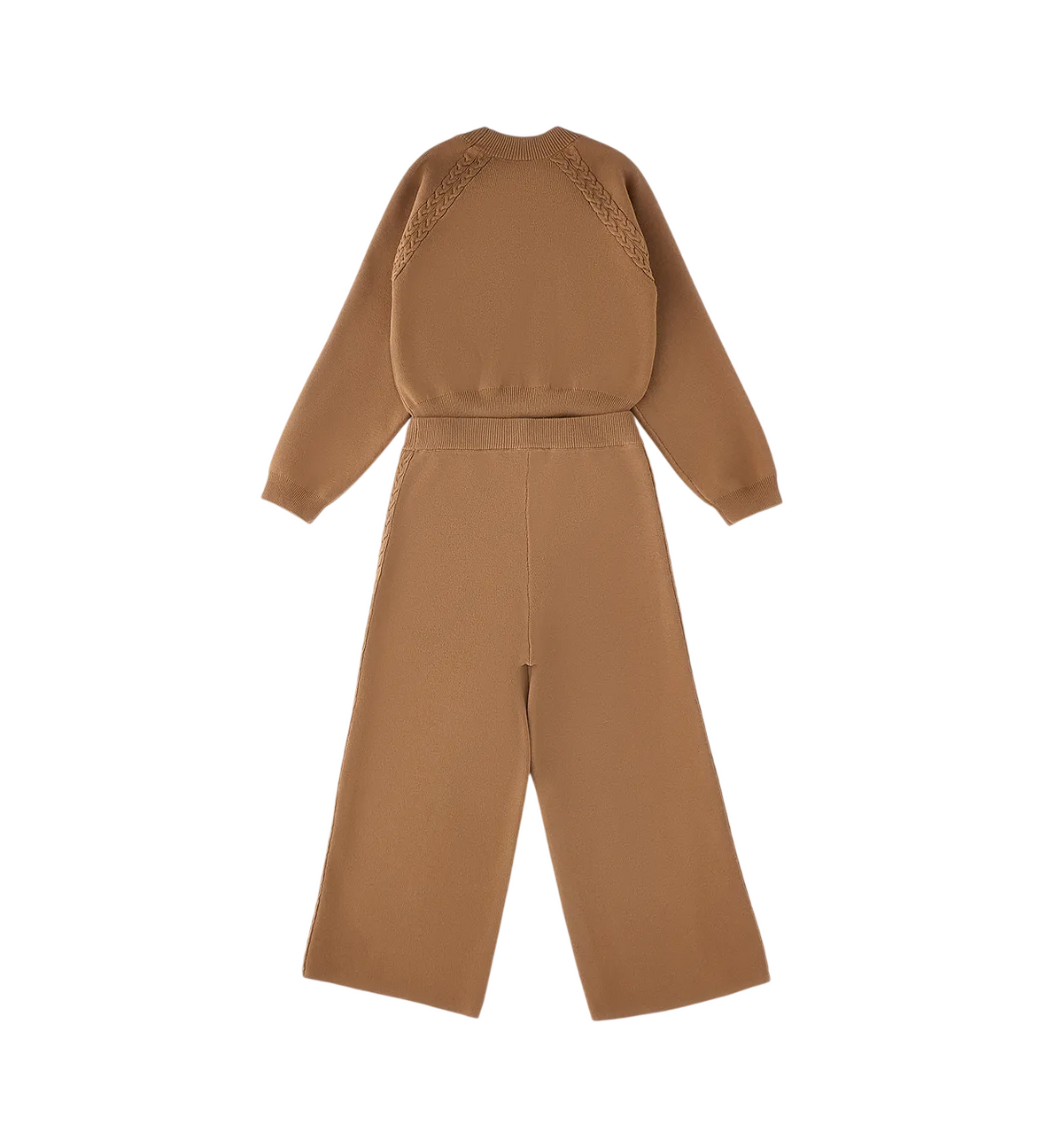 iDo completo in maglia bambina wide leg marroe 4H315 0946 iDO