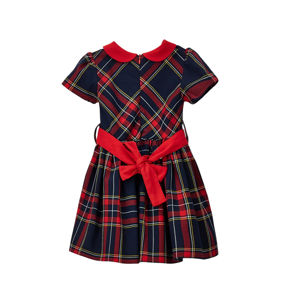 iDo abito bambina in fantasia scozzese rosso blu 4H347 2253 iDO