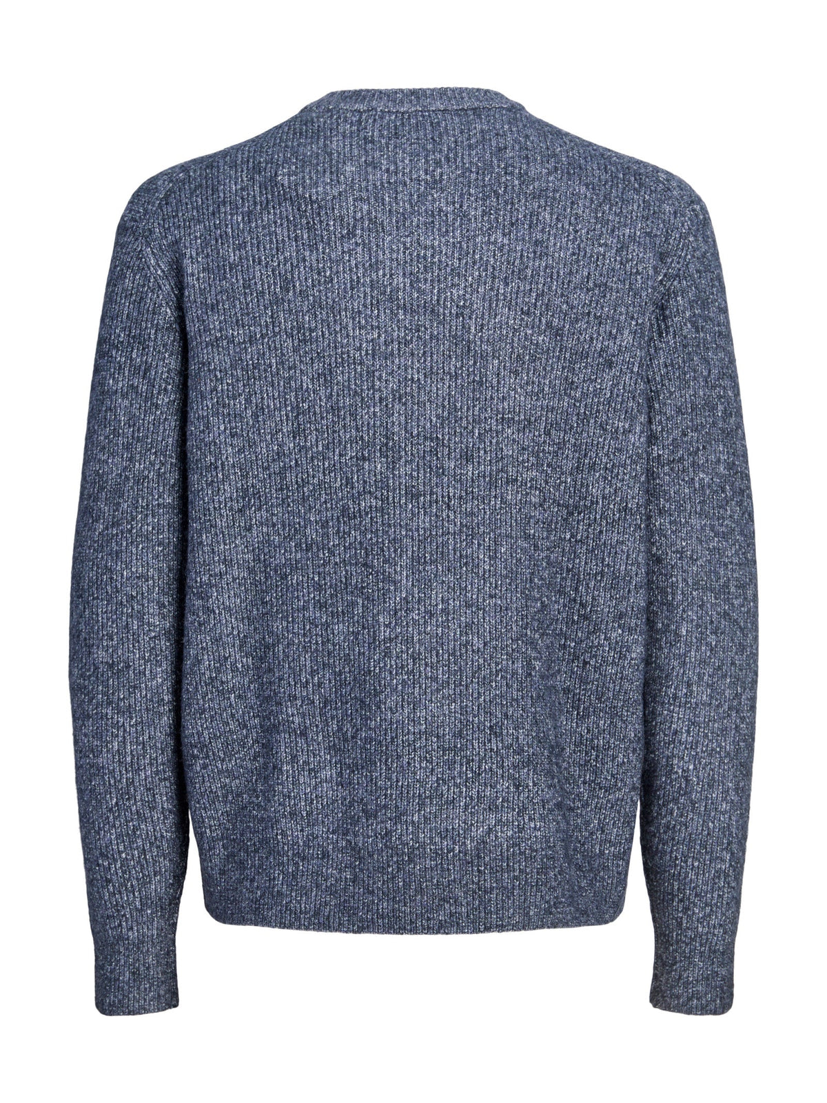 Jack&Jones maglia girocollo uomo misto lana blu melange 12300465 CROW BLUE MELANGE JACK&JONES