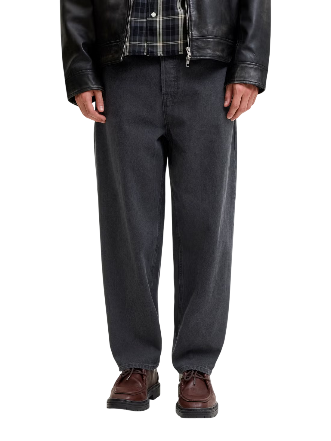 Jack&Jones jeans uomo barrel fit lavaggio nero 12303260 AT643 JACK&JONES