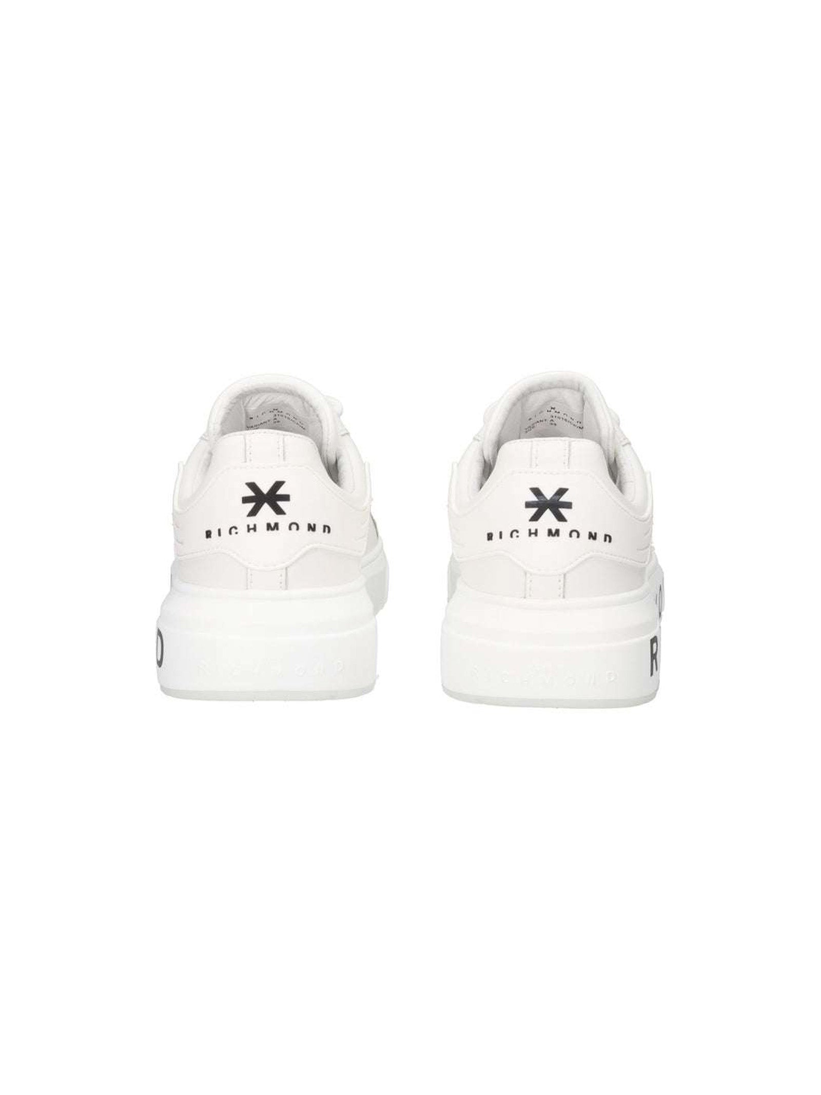 John Richmond sneakers uomo in pelle stampa logo bianco 31016 A John RICHMOND