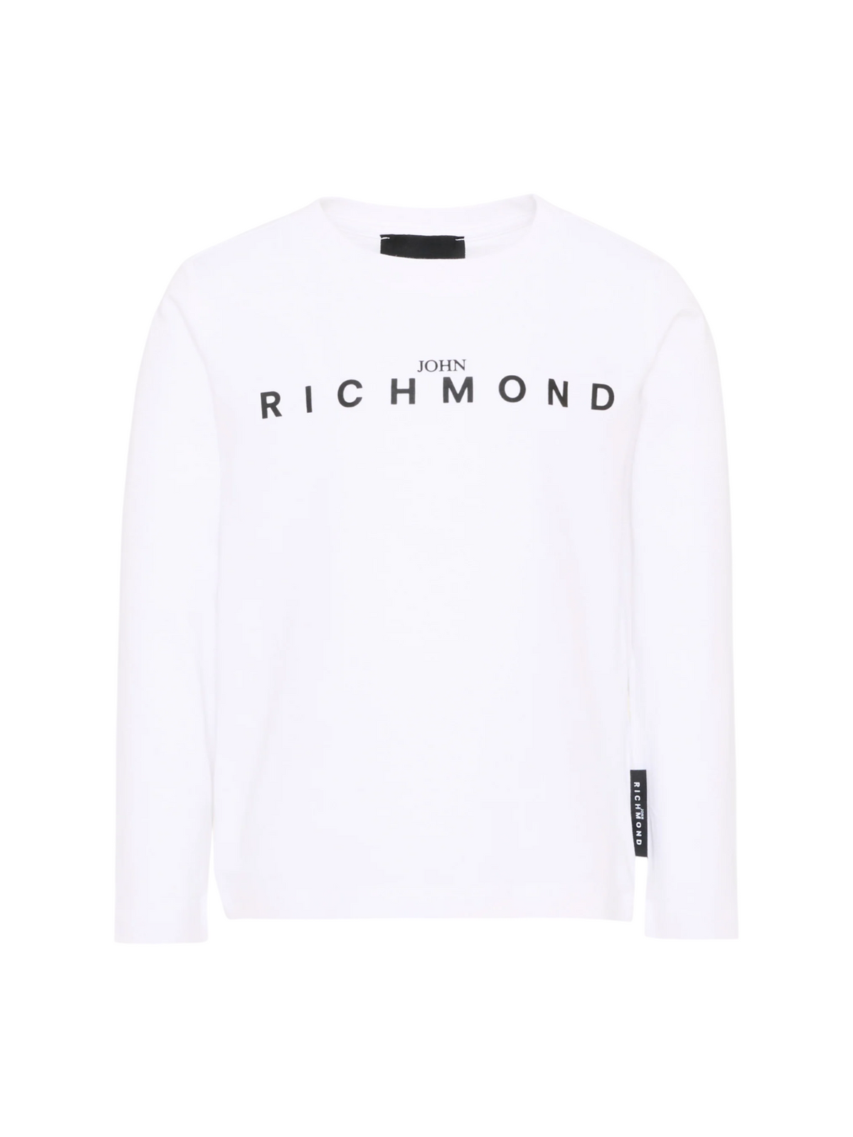 John Richmond T-shirt bambino manica lunga in cotone bianco RBA26016TS WHITE John RICHMOND