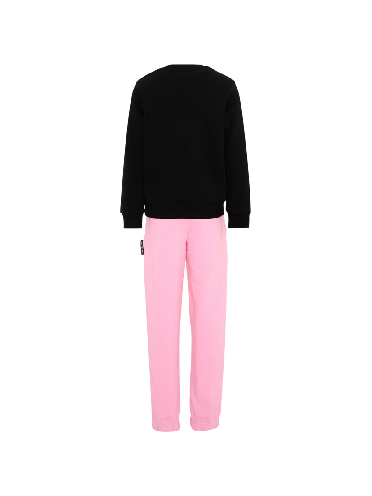 John Richmond tuta sportiva bambino felpa e pantaloni nero rosa RGA26019CF BLACK John RICHMOND