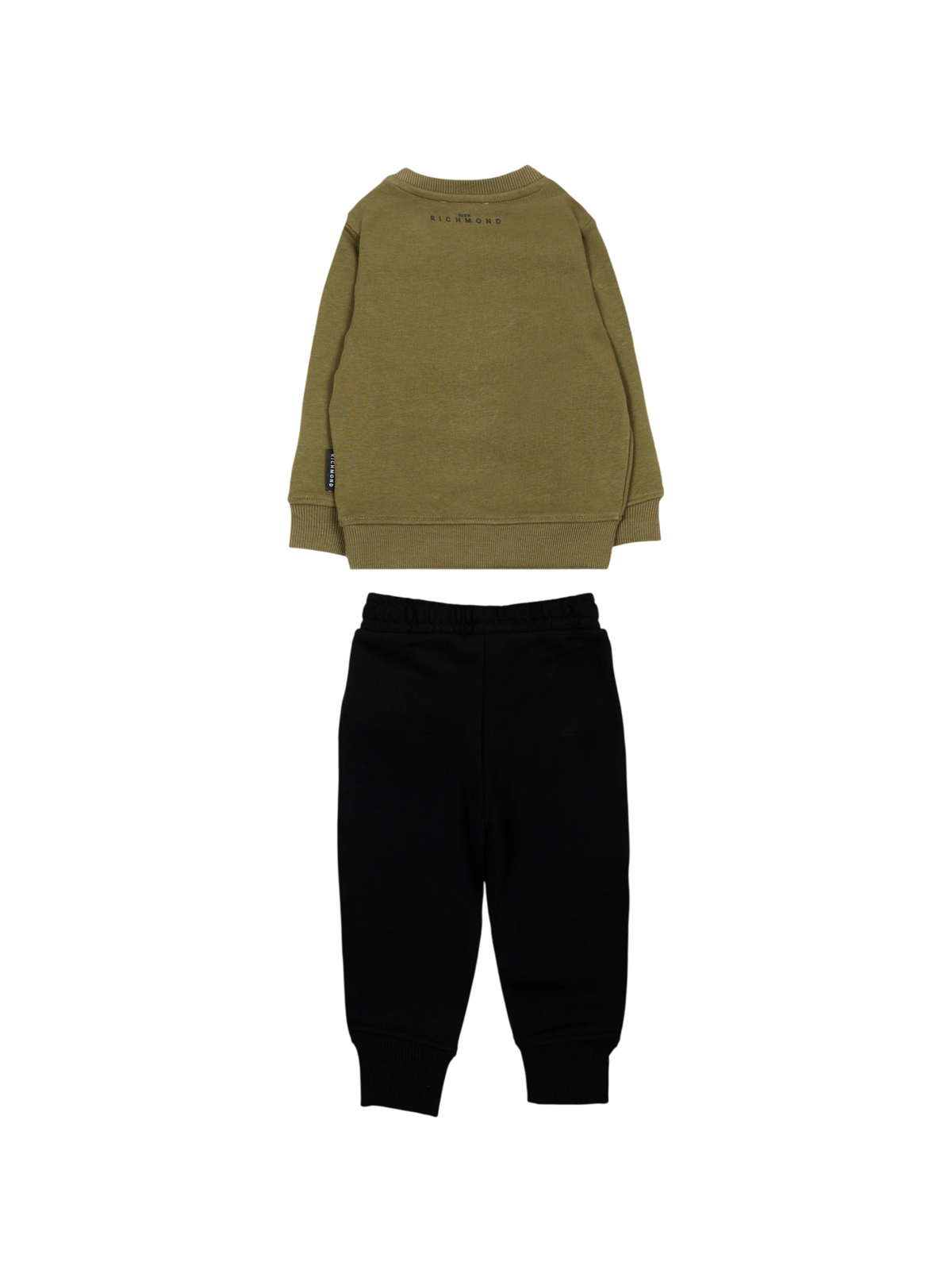 John Richmond tuta sportiva neonato Purvi verde nero RIA26011CF GREEN MILITARY John RICHMOND