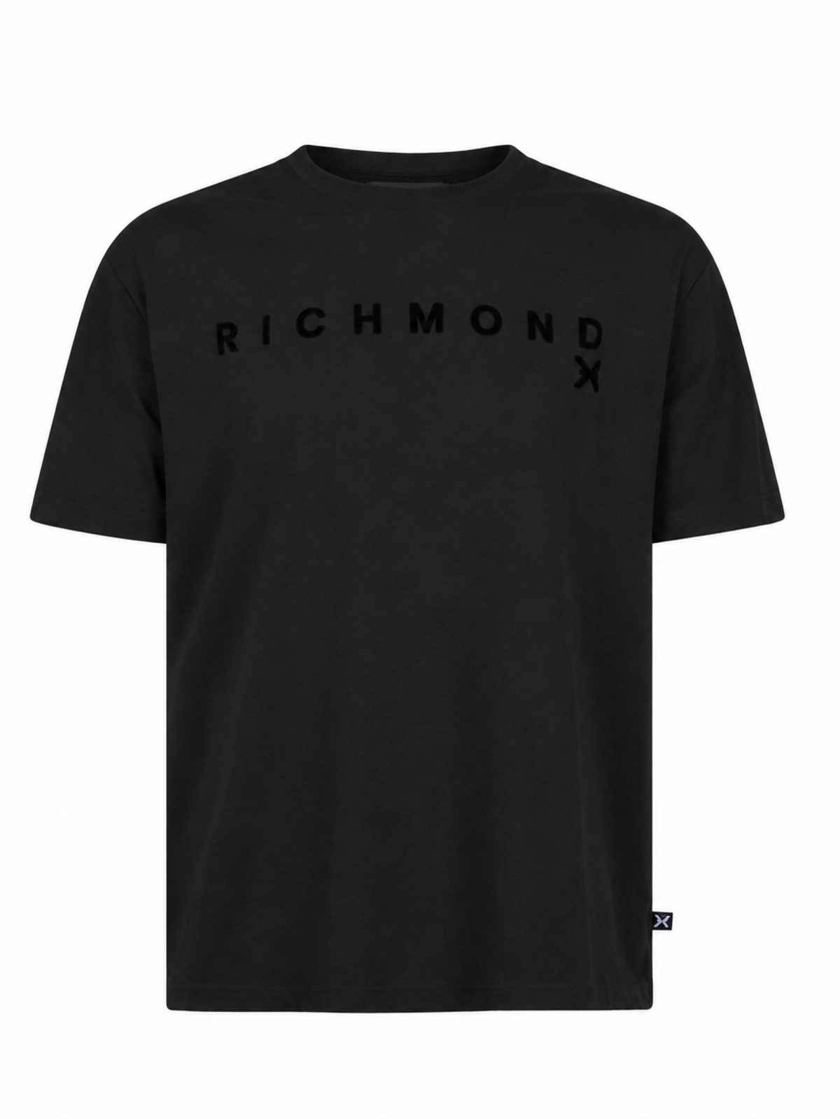 John Richmond T-shirt manica corta con logo Hiyer nero UMA26026TS BLACK John RICHMOND