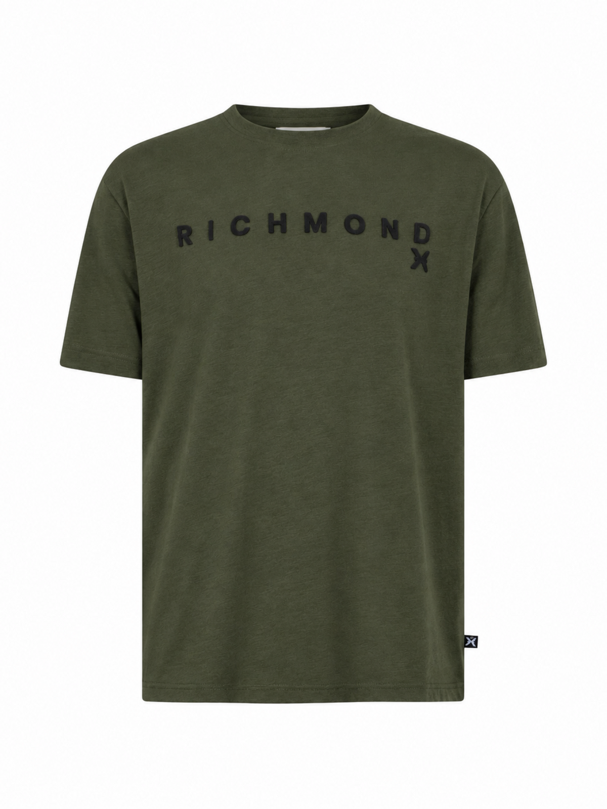 John Richmond T-shirt manica corta con logo Hiyer verde UMA26026TS GREY PEAT John RICHMOND