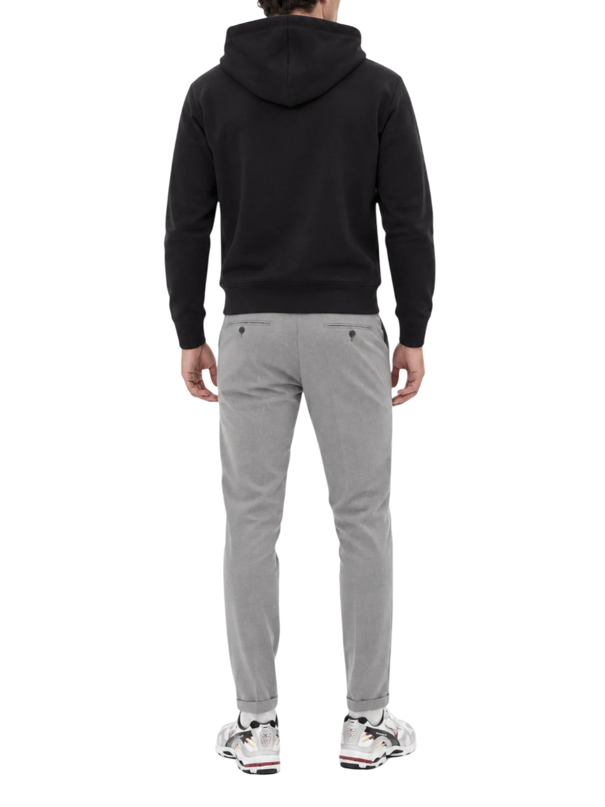 John Richmond felpa con cappuccio uomo Kadam nero UMA26029FE BLACK John RICHMOND