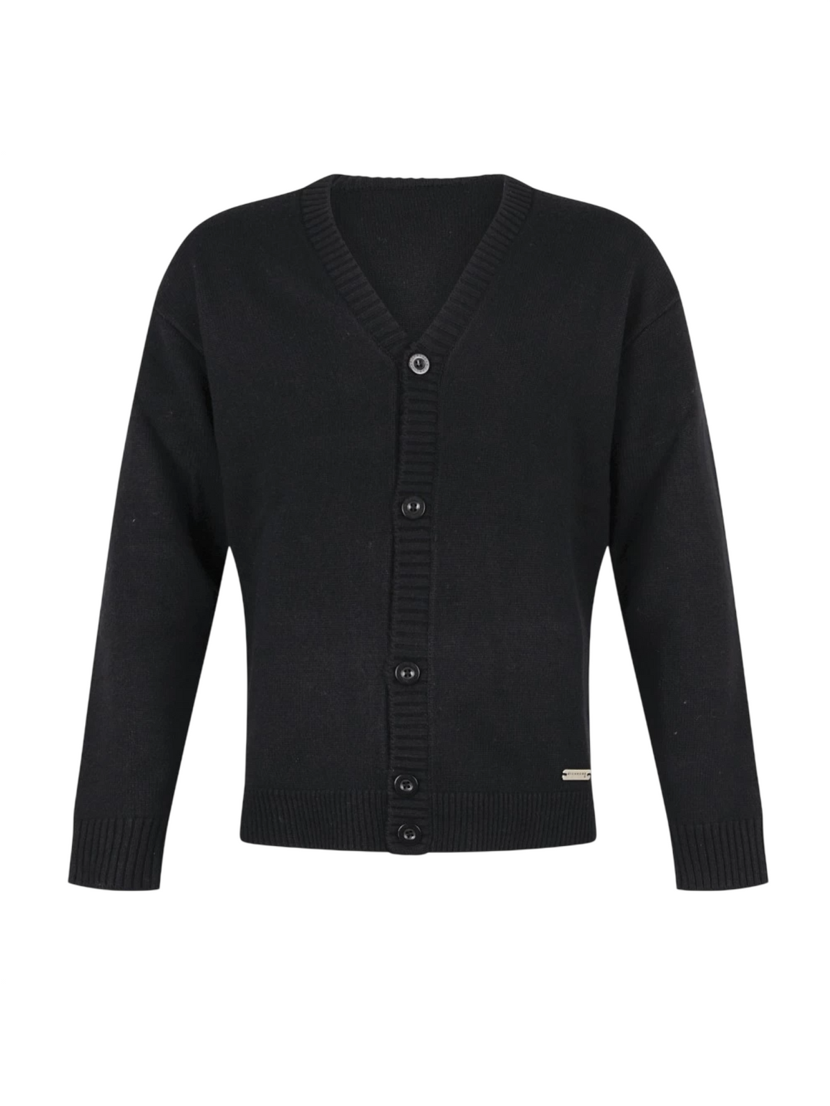 John Richmond cardigan uomo Planio misto lana e cashmere nero UMA26165CD BLACK John RICHMOND