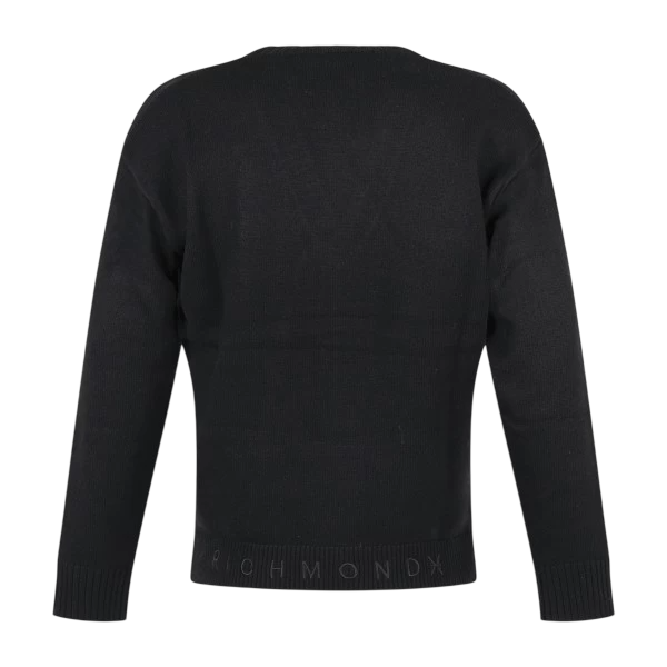 John Richmond cardigan uomo Planio misto lana e cashmere nero UMA26165CD BLACK John RICHMOND