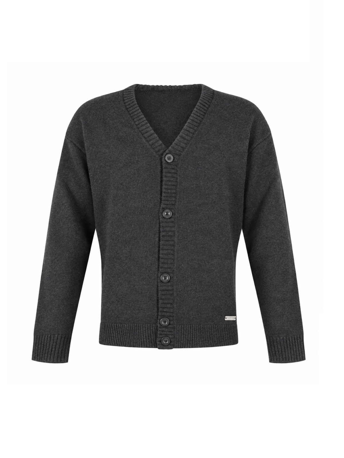 John Richmond cardigan uomo Planio misto lana e cashmere grigio UMA26165CD GREY DARK MELANGE John RICHMOND