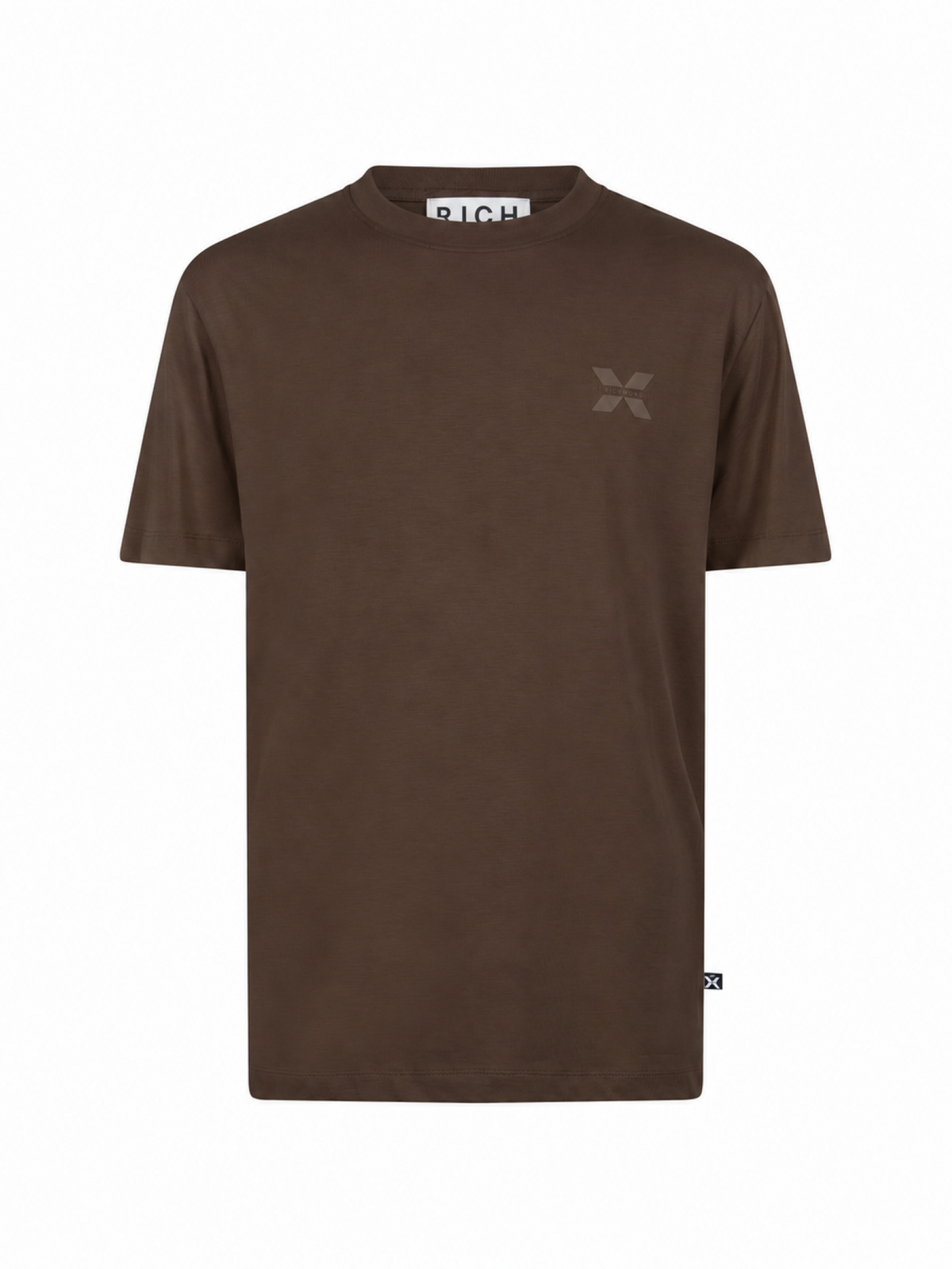 John Richmond T-shirt uomo manica corta Thimpor marrone UMA26172TS COFFEE John RICHMOND
