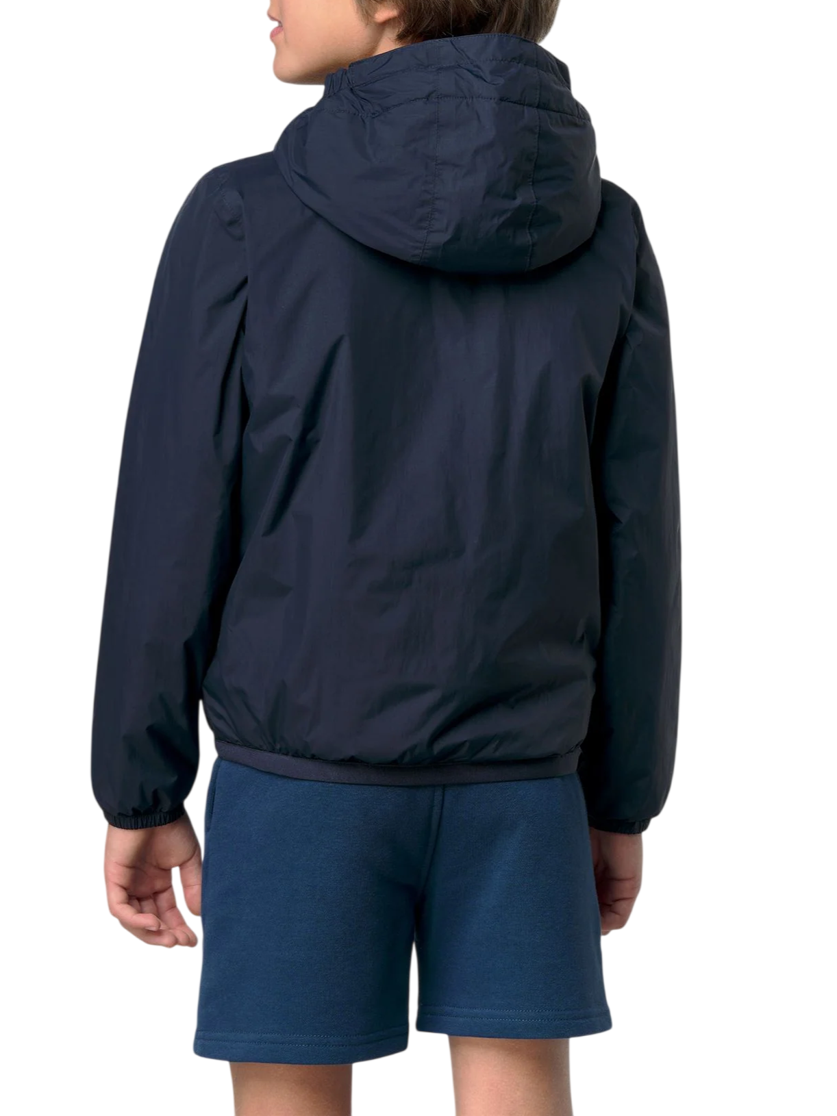 K-Way piumino unisex bambino Claude Le Vrai con cappuccio blu K7141FW K89 K-WAY