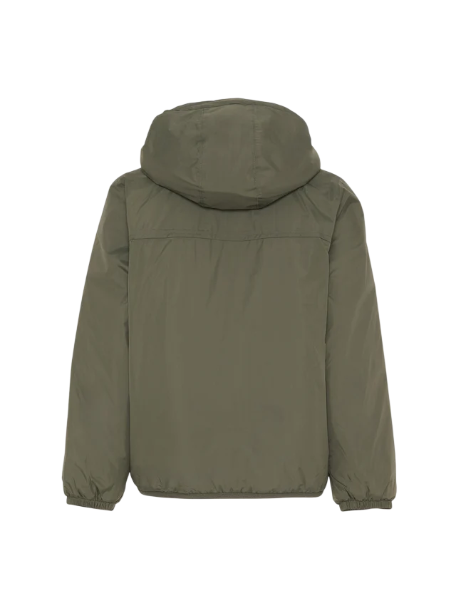 K-Way piumino unisex bambino Le Vrai Claude con cappuccio verde militare K7142TW WMR K-WAY