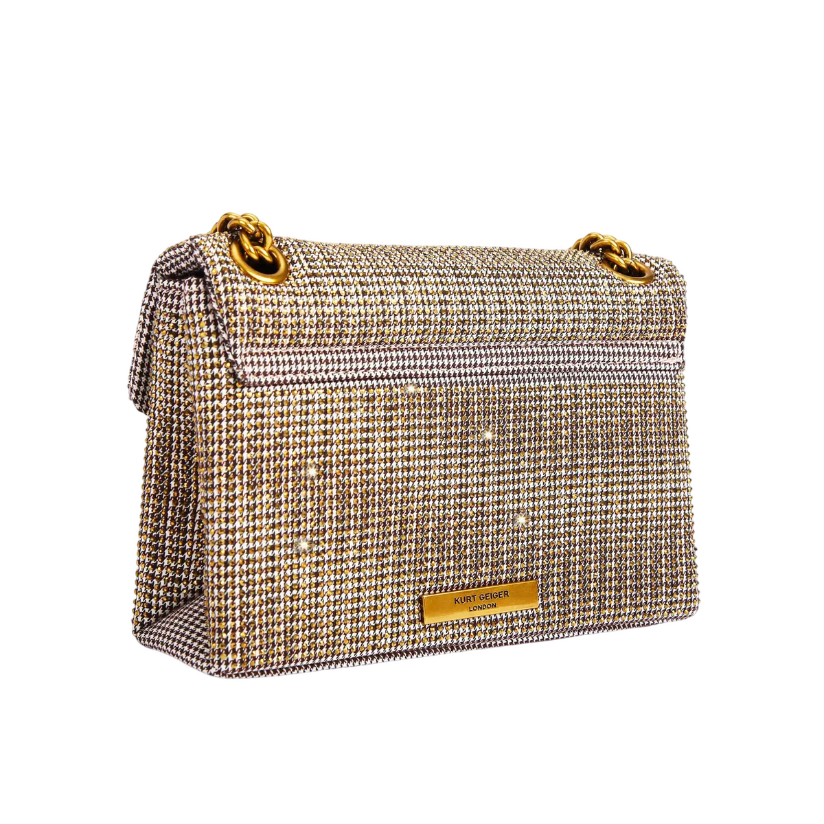 Kurt Geiger borsa Kensington donna con strass beige 3036240609 BEIGE KURT GEIGER