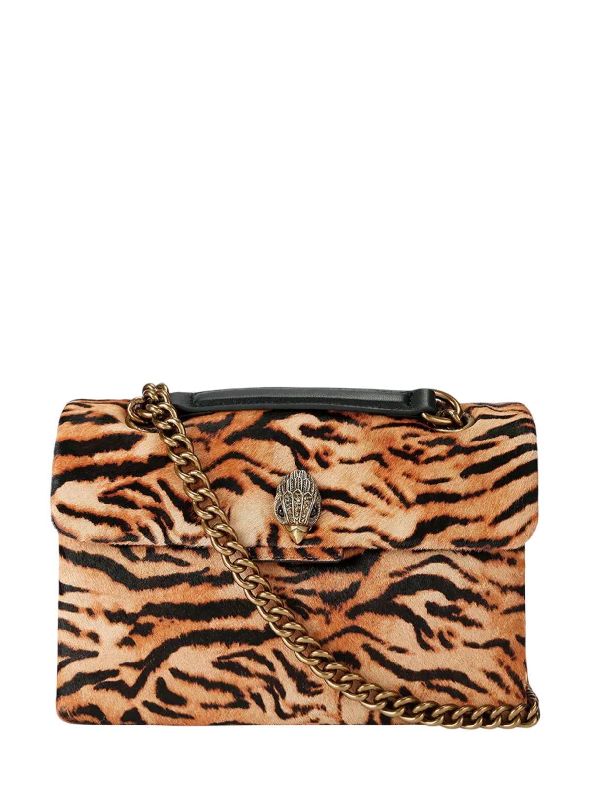 Kurt Geiger borsa a spalla donna in cavallino animalier beige nero 5021546189 CAMEL KURT GEIGER