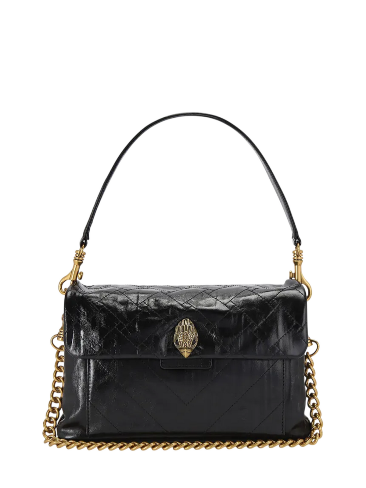 Kurt Geiger borsa donna Celia in pelle trapuntata con tracolla nero 5851700019 BLACK KURT GEIGER