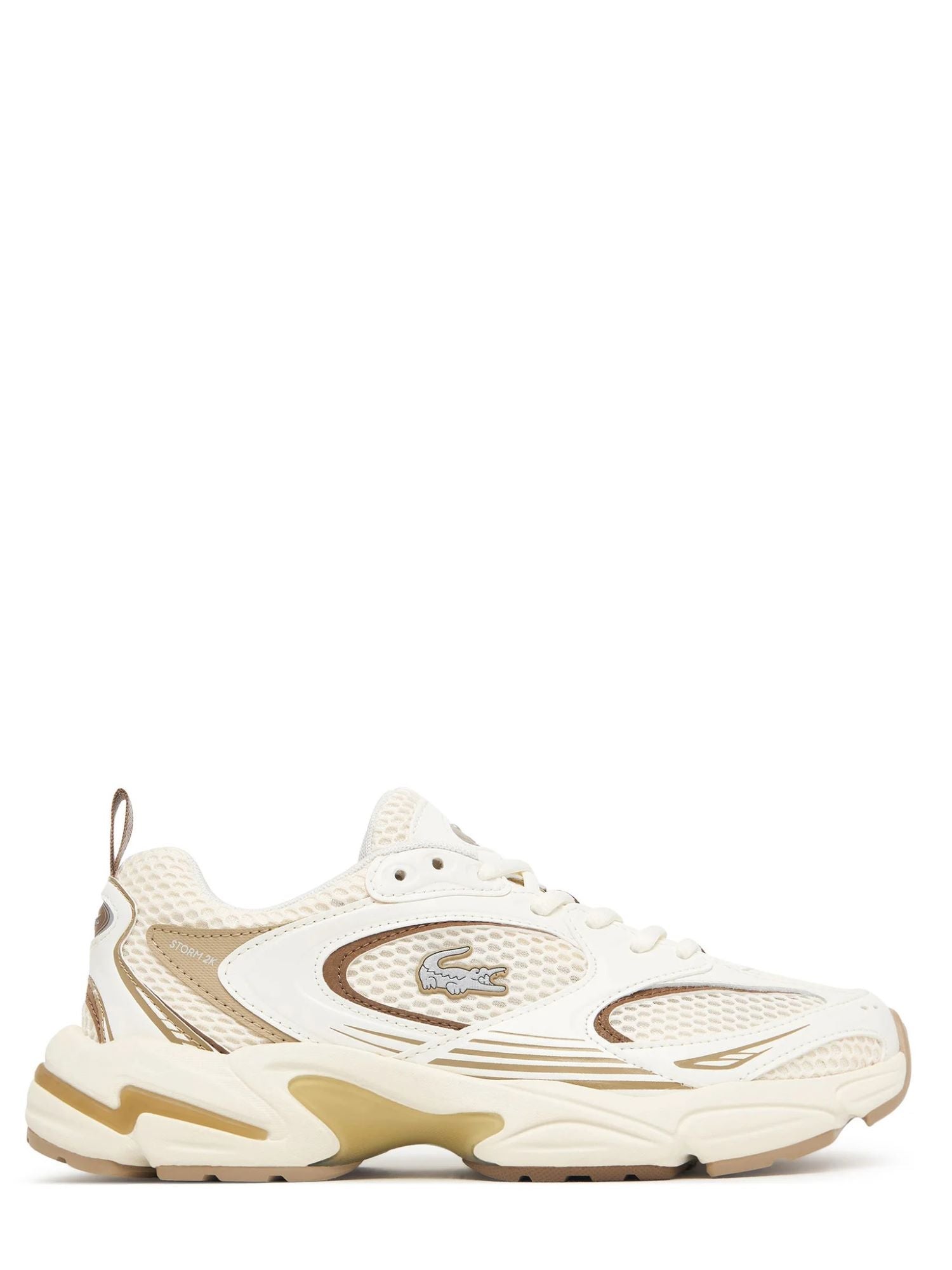 Lacoste sneakers donna Storm 96 in mesh ed ecopelle panna 752SFA0027 2R2 LACOSTE