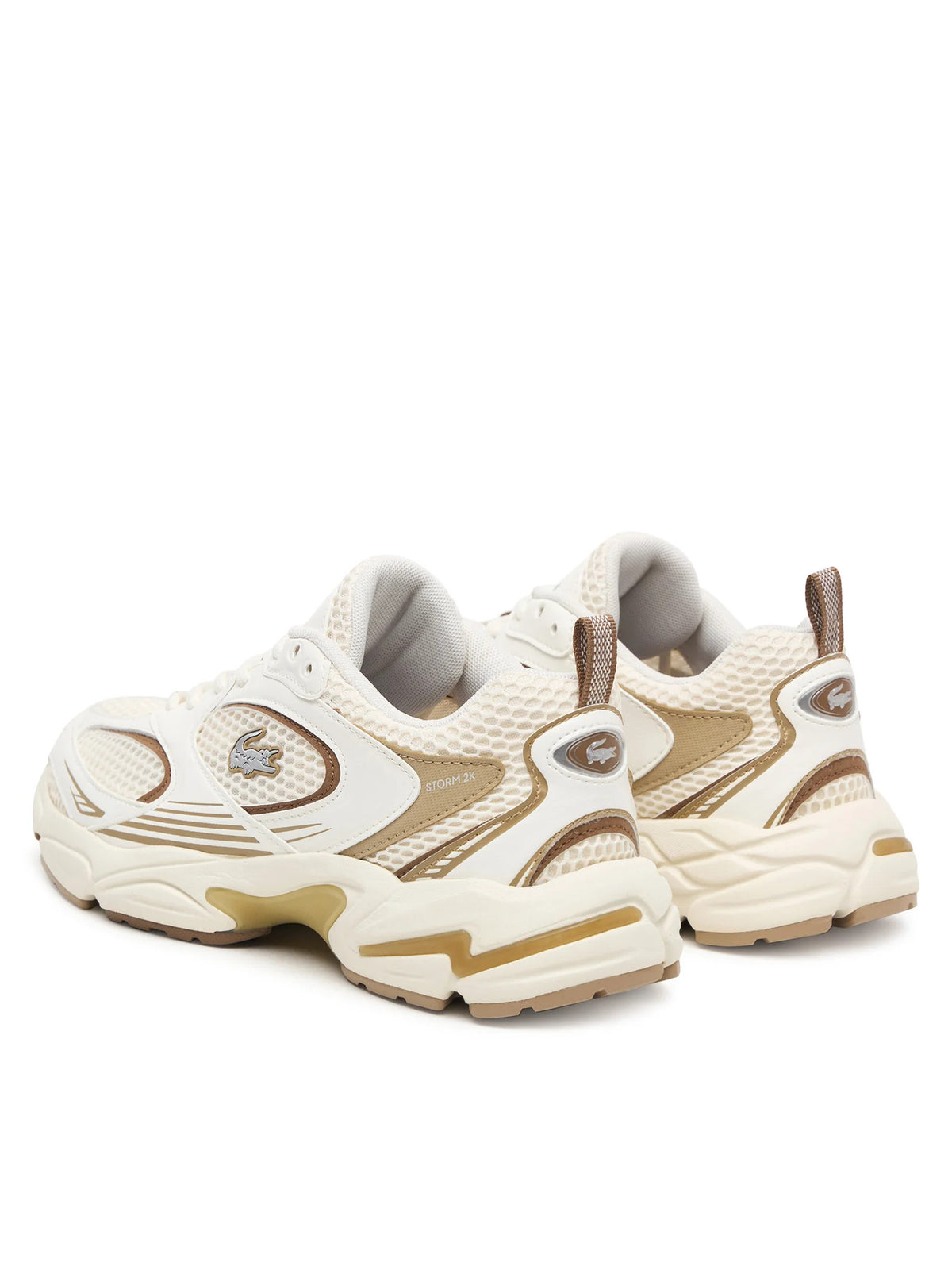 Lacoste sneakers donna Storm 96 in mesh ed ecopelle panna 752SFA0027 2R2 LACOSTE