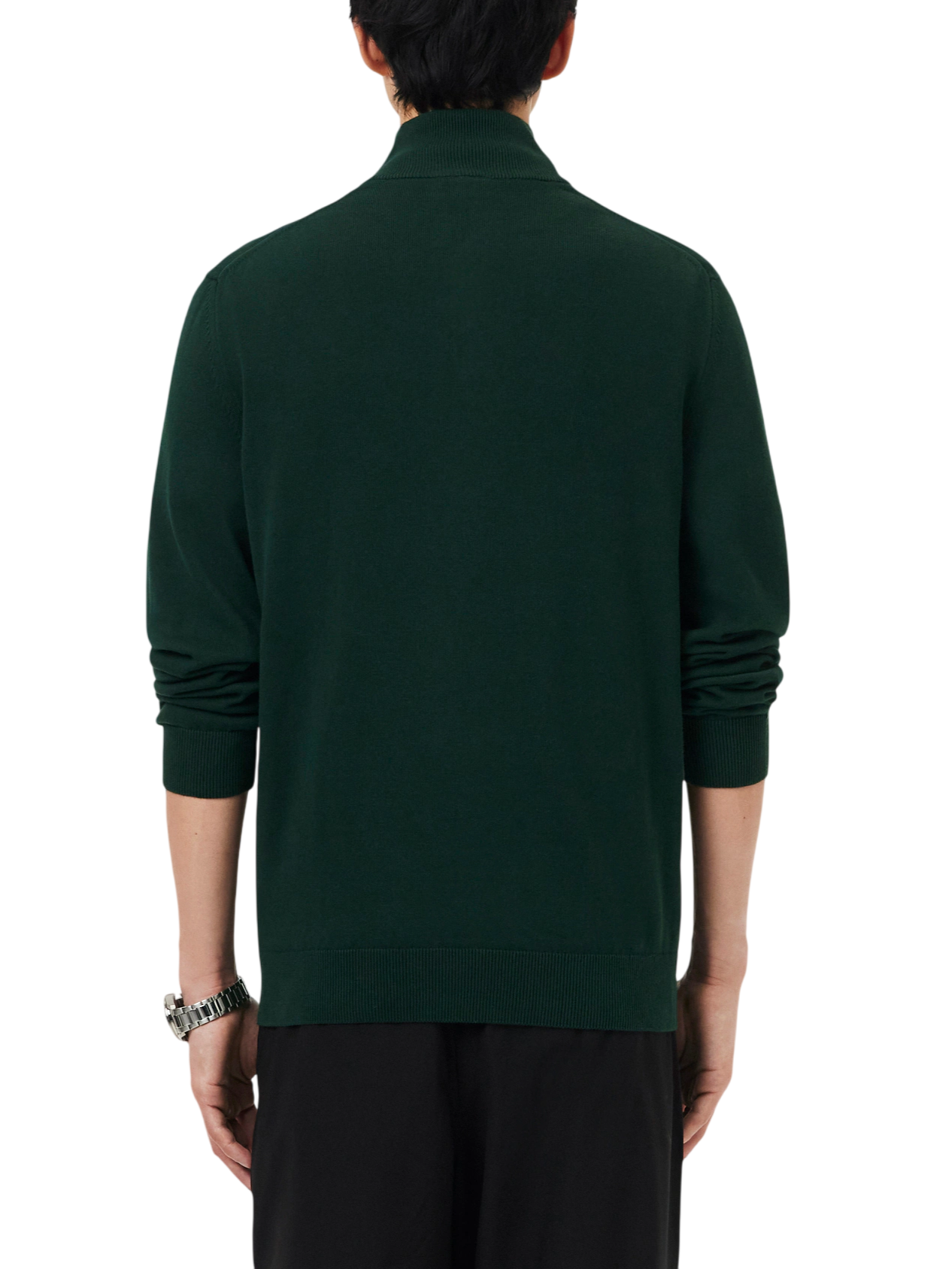 Lacoste maglia pullover mezza zip verde scuro AH1980 YZP LACOSTE