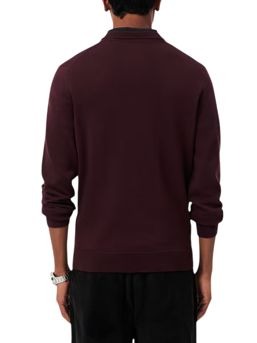 Lacoste maglia girocollo uomo in cotone bordeaux AH1985 3KE LACOSTE